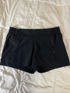 Columbia Black Athletic Zip-Pocket Shorts